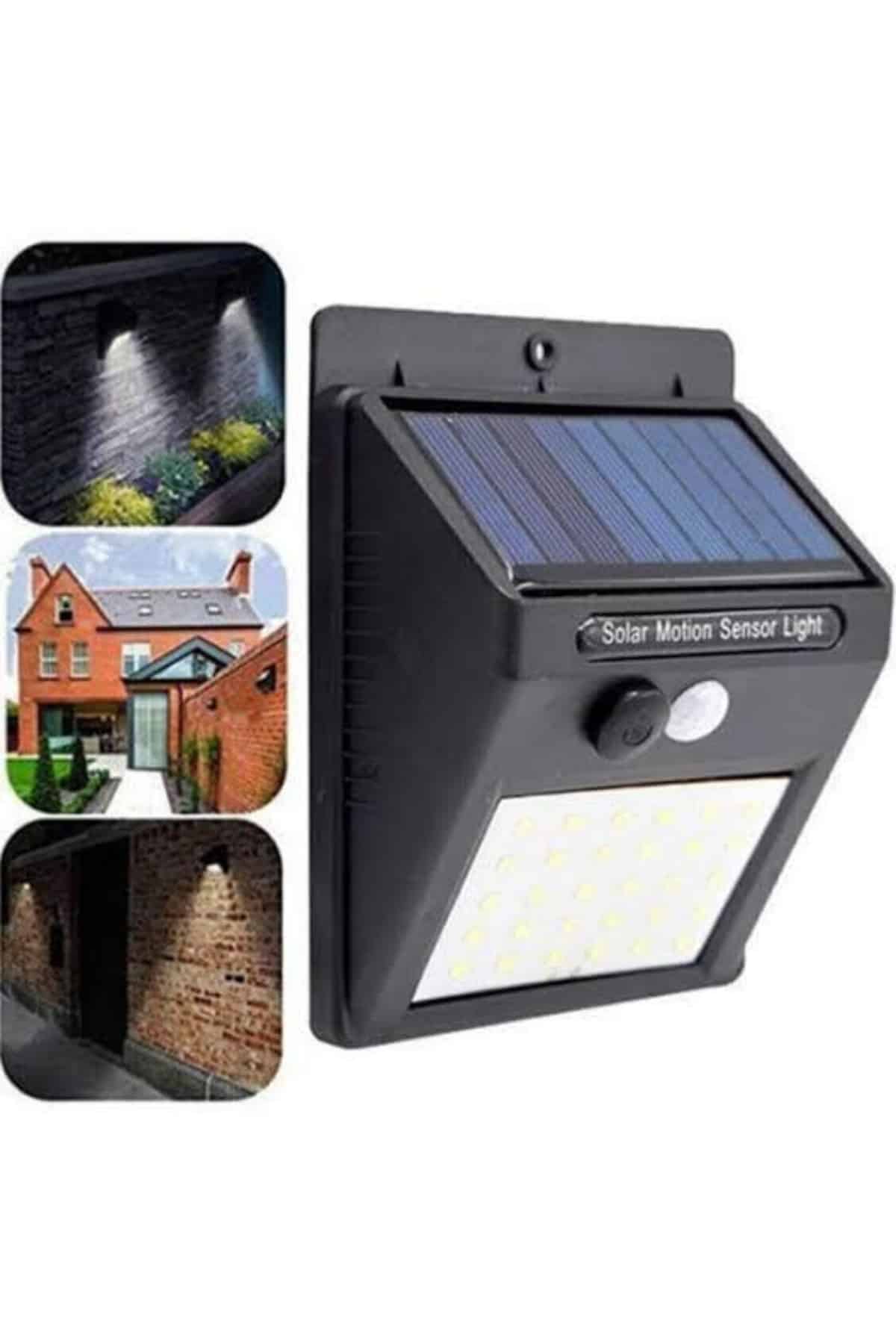 Bahçe Aydınlatması Güneş Enerjili Led Işık Lamba Sensörlü Dekoratif Yeni Nesil