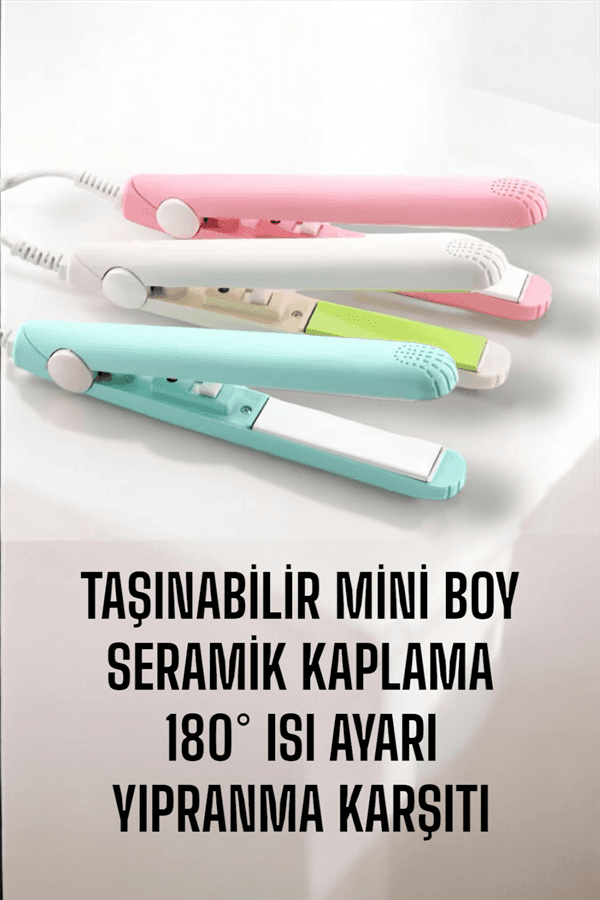 Seramik Kaplama Taşınabilir Mini Saç Düzleştirici Seyahat Dostu Tasarım