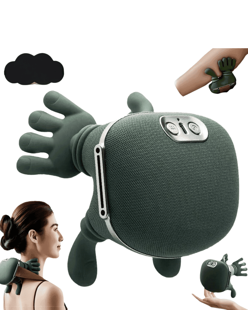 Yeni Nesil 3D Yoğurma Boyun Masaj Cihazı Akıllı Ergonomik Tasarım Derin Kas Rahatlatıcı