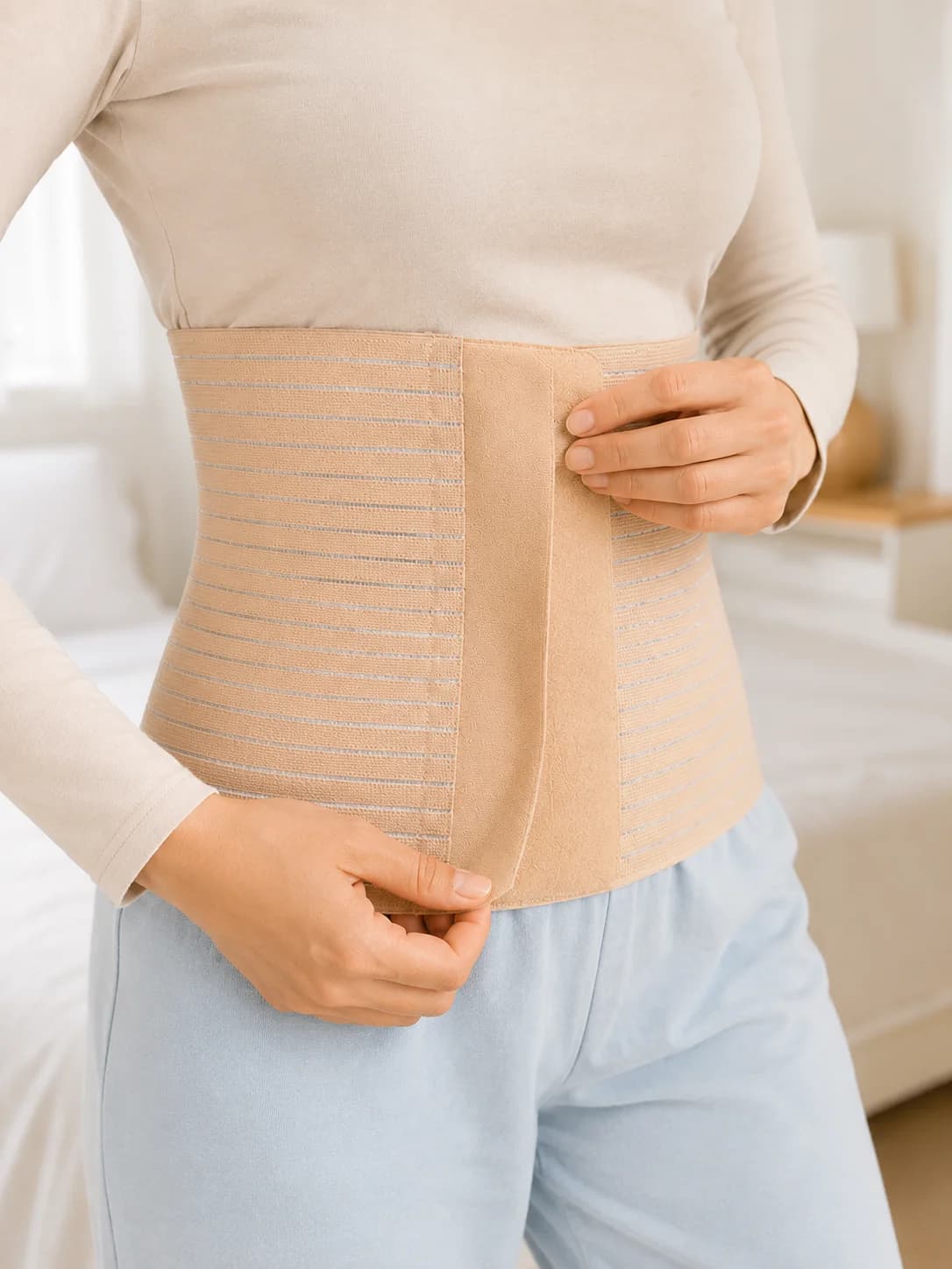 26 cm Abdominal Korse Doğum Sonrası 4 Kademeli Ayarlanabilir Karın Bel Korsesi