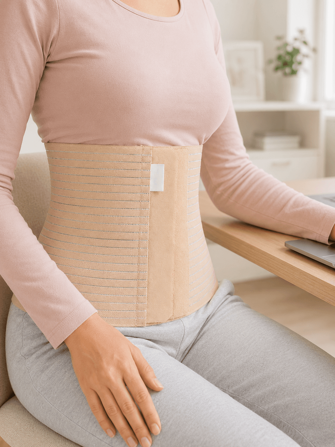 26 cm Abdominal Korse Doğum Sonrası 4 Kademeli Ayarlanabilir Karın Bel Korsesi