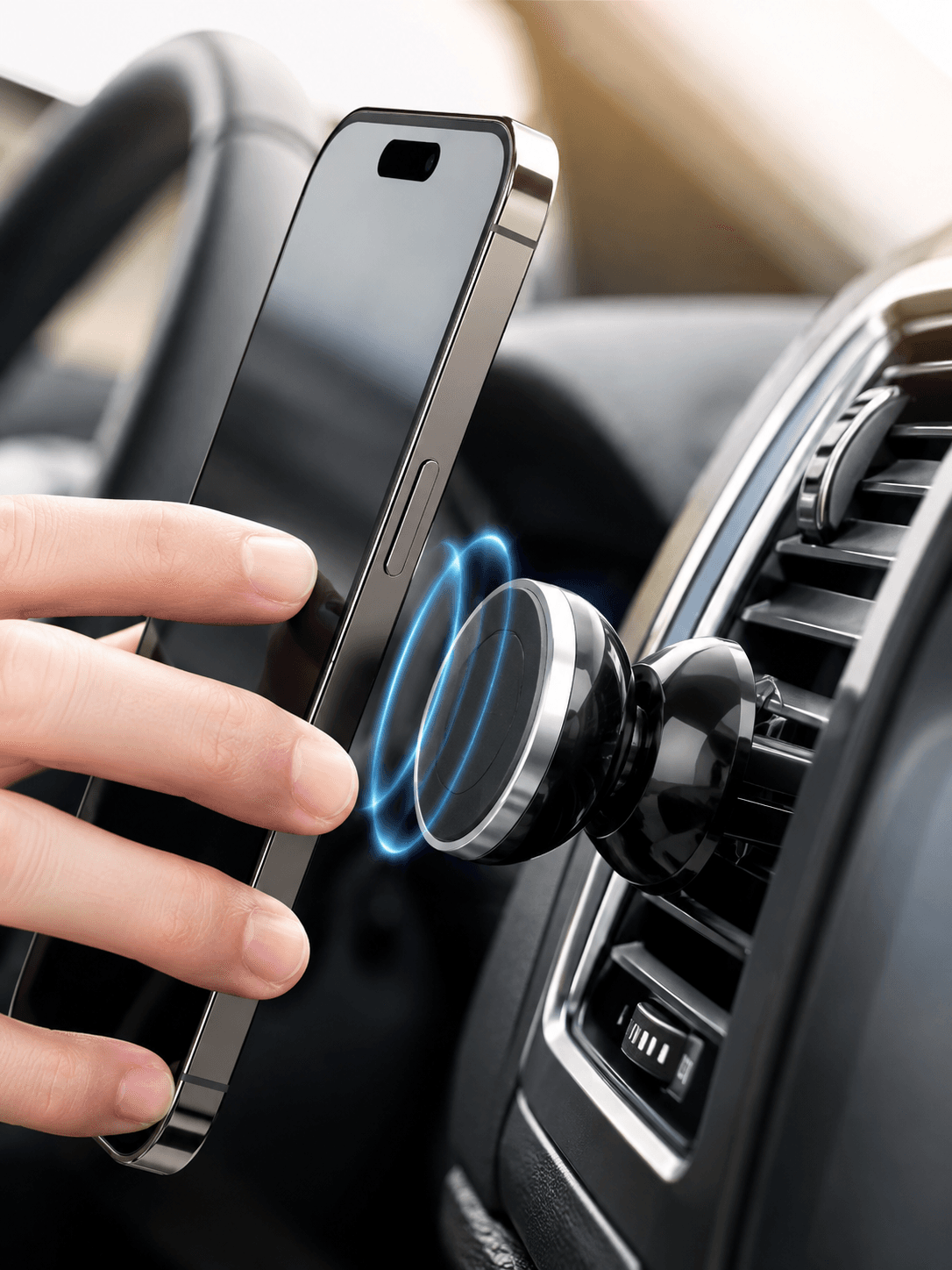 Havalandırma Izgarası İçin Manyetik Araç Telefon Tutucu